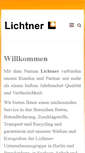 Mobile Screenshot of lichtner-beton.de