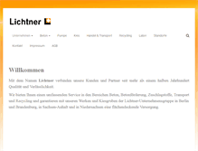 Tablet Screenshot of lichtner-beton.de